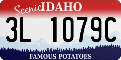 ID license plate 3L1079C