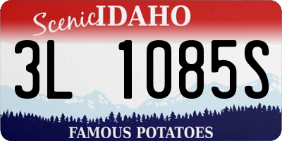 ID license plate 3L1085S