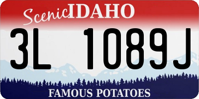 ID license plate 3L1089J