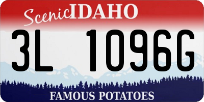 ID license plate 3L1096G