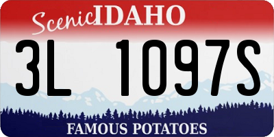 ID license plate 3L1097S