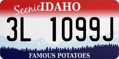 ID license plate 3L1099J
