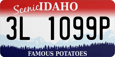 ID license plate 3L1099P