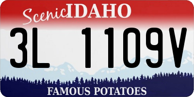 ID license plate 3L1109V