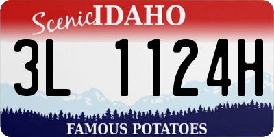 ID license plate 3L1124H