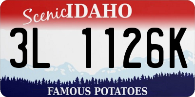 ID license plate 3L1126K
