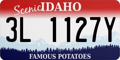 ID license plate 3L1127Y