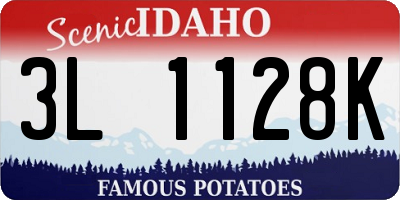 ID license plate 3L1128K