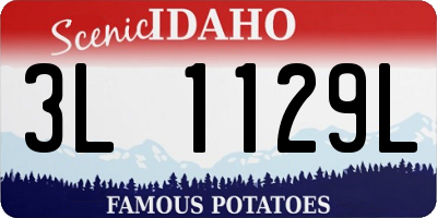 ID license plate 3L1129L