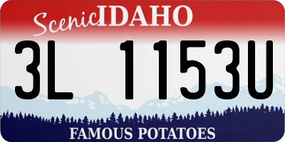 ID license plate 3L1153U