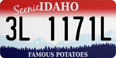 ID license plate 3L1171L