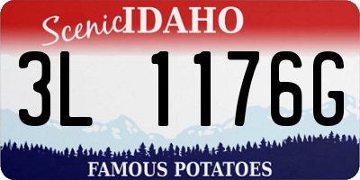 ID license plate 3L1176G
