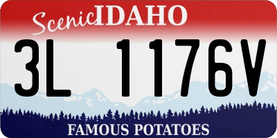 ID license plate 3L1176V