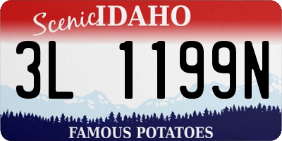 ID license plate 3L1199N