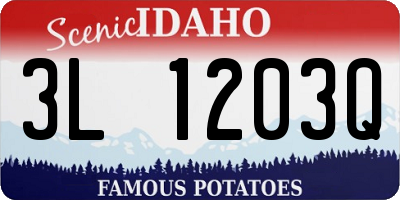 ID license plate 3L1203Q