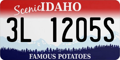 ID license plate 3L1205S