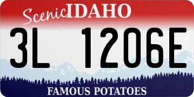 ID license plate 3L1206E