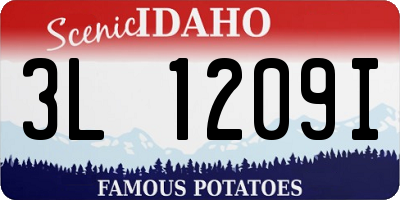 ID license plate 3L1209I