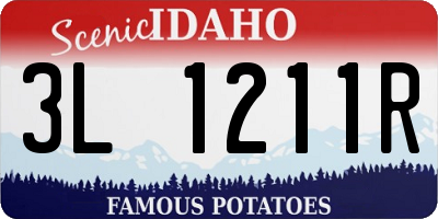 ID license plate 3L1211R
