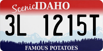 ID license plate 3L1215T