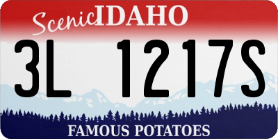 ID license plate 3L1217S