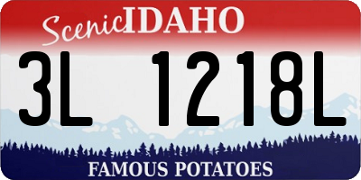 ID license plate 3L1218L