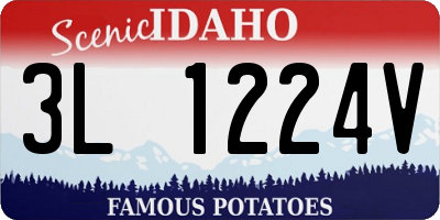 ID license plate 3L1224V