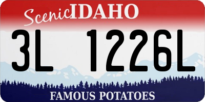ID license plate 3L1226L