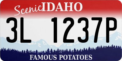 ID license plate 3L1237P