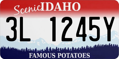 ID license plate 3L1245Y