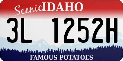 ID license plate 3L1252H