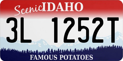 ID license plate 3L1252T