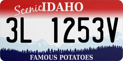 ID license plate 3L1253V