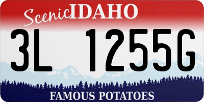 ID license plate 3L1255G