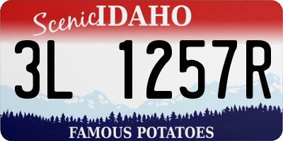 ID license plate 3L1257R