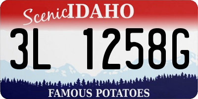 ID license plate 3L1258G
