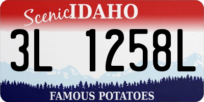 ID license plate 3L1258L