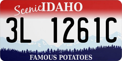 ID license plate 3L1261C
