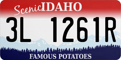 ID license plate 3L1261R