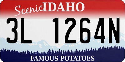 ID license plate 3L1264N