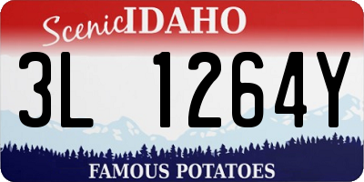 ID license plate 3L1264Y