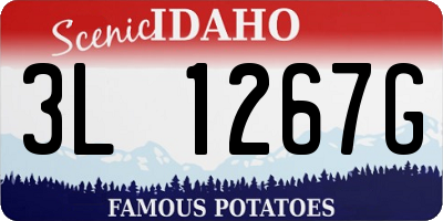 ID license plate 3L1267G