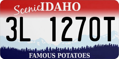ID license plate 3L1270T
