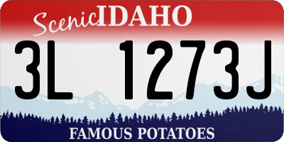 ID license plate 3L1273J