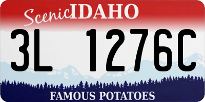 ID license plate 3L1276C