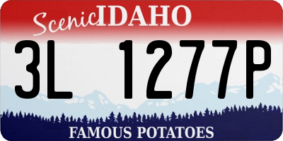 ID license plate 3L1277P