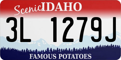 ID license plate 3L1279J