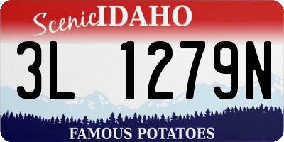 ID license plate 3L1279N