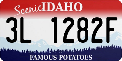 ID license plate 3L1282F