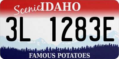 ID license plate 3L1283E